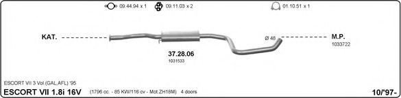 IMASAF 525000099 Exhaust System